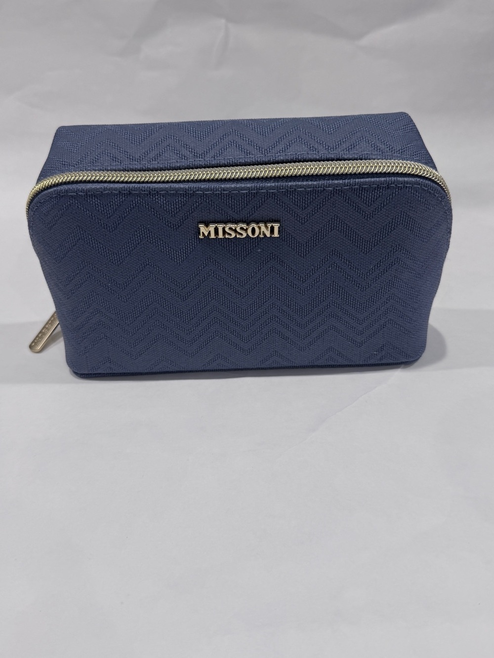 Missoni Delta Blue Zip Toiletry Bag